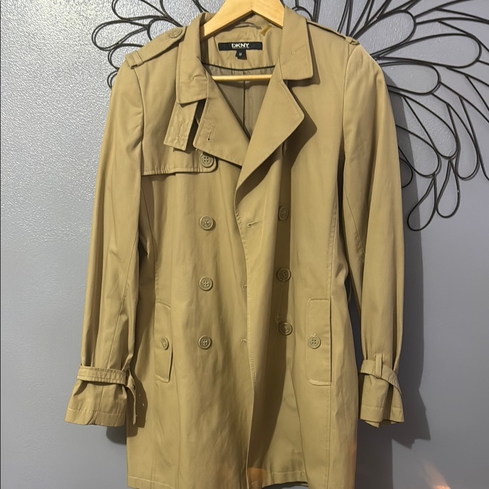 DKNY Beige Trench Coat - Picture 3 of 3